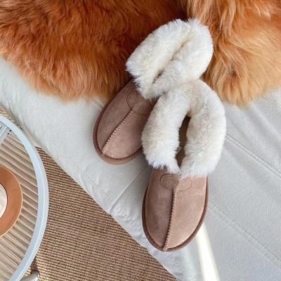 China 2023 fashion trend new sheepskin Mette boots snow wool women's clothing suede cotton shoes flat bottom to keep warm. for sale