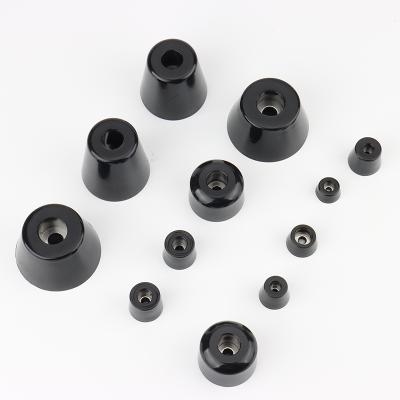 China Factory direct sale black cylindrical molding rubber support feet industrial/household/furniture appliance for sale