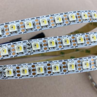 China Hotel SK6812RGBW (6500K) Led Band Accessible; 96leds/m; 10mm wide PCB; DC5V; 2m a roll; non-waterproof; white pcb for sale