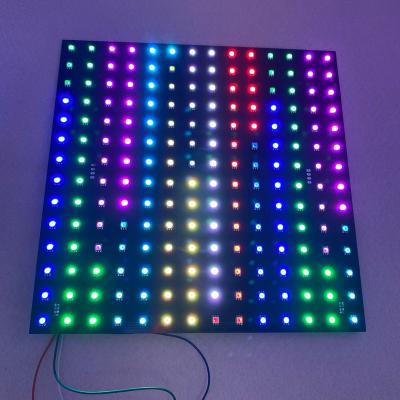 China Flat Type SK9822A (30MHZ) P20mm RGB Full Color Indoor LED Display Unit Accessible Panel, 14*14pixels, 280mm*280mm; Aluminum dish for sale