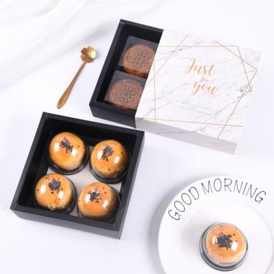 China Recyclable Luxury Packaging 150g Wooden Each Chinese Cute Moon Cake Packaging Box for sale