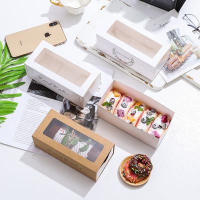 China Bulk Supplier Philippines Recyclable Luxury Clear Acrylic Paper Pastry Boxes for sale