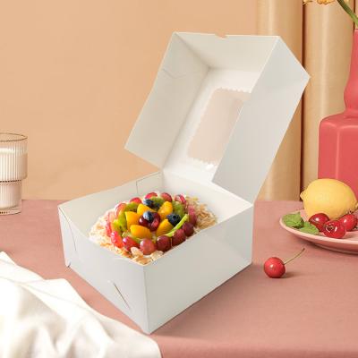 China Recyclable Customized Paper Takeout Food Packaging Boxes For Cake for sale