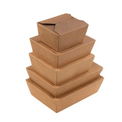 China Recyclable Craft Take Away For Restaurant Food Packaging Paper Box for sale