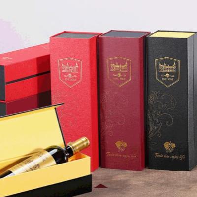 China Recycled Materials Customized Cardboard Gift Paper Box Design Wine Paper Box for sale