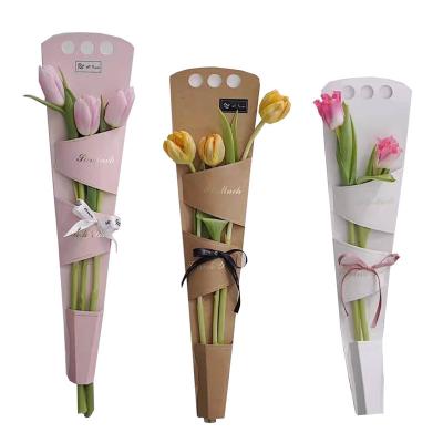 China Wholesale Recyclable Cardboard Wholesale Cardboard Long Cheap Artificial Flower Wrap Florist Gift Wrap Artificial Flower Boxes for sale