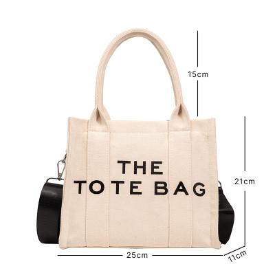 China Lady Fashion Cotton Handbag Recyclable Women's Tote Bag With Custom Printed Logo for sale