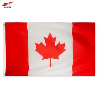 China Wholesale 3*5 FT Banner Events Decoration Custom Polyester Flag Canadian Flags FLYING Canadian Flags for sale