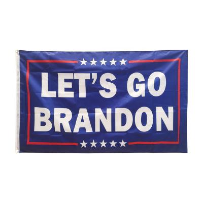 China Nonprofit Organizations Wholesale 3*5 Pi Let Us Go Brandon Vote Banner 100% Polyester America Flag Biden Flag Let Us Go Brandon Flags for sale