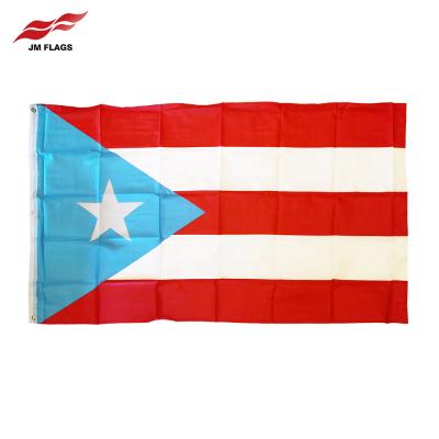 China No Fade Wholesale 3*5 Ft Puerto Rican National Flag 100% Polyester No Fade Puerto Rico Flags for sale