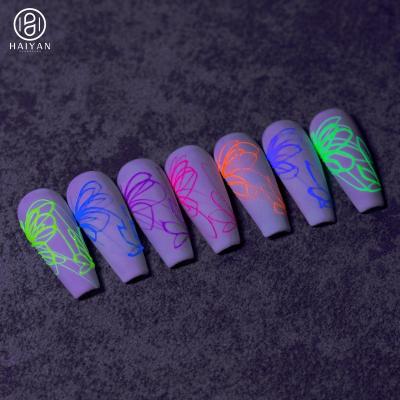 China Fluorescent Design 3 Shinning and Bling in 1 UV Gel Nail Polish with High Quality Handmade for sale