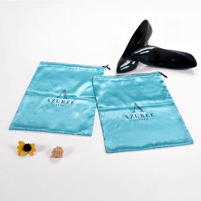 China Wholesale Custom Gift Logo Printed Luxury Eco-Friendly Dustproof Women Silk Bag For Shoes for sale