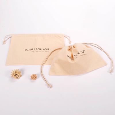 China Recyclable Wholesale Custom Cotton Drawstring Dust Bag Handbag Cotton Travel Shoe Dust Bag for sale