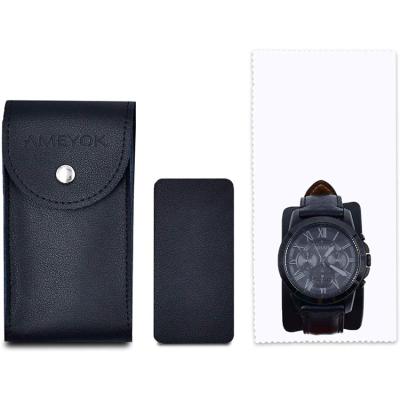 China Jewelry/gift ect. Premium Customize Travel Watch Gift Bag Mens Leather Watch Pouches Leather Packaging for sale