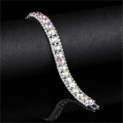 China Vintage Fashion Hand Chain Zircon Bangle Bracelets Wrist Diamond Diamond Tennis Bracelet For Women Men for sale