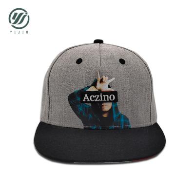 China JOINT promotional gray snapback hat hemp hat gorras custom print logo for sale