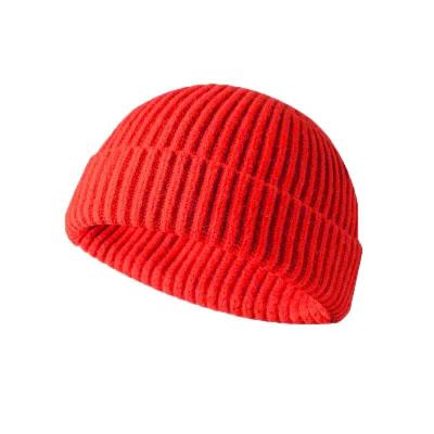 China Retro Brimless Fisherman Hat Knit Winter COMMON Warm Woolen Beanie Hat for sale