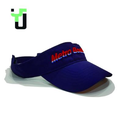 China Character OEM Sports Cotton Visor Cap Hats With Embroidery Logo for sale