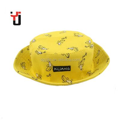 China Cheap Custom Picture Plain Summer Women Kids Outdoor Cotton Printed Bucket Hat for sale