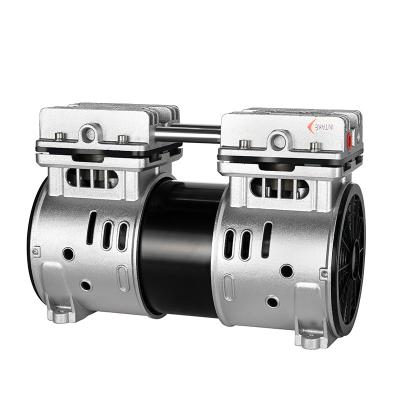 China High efficiency /long life /new oil free /silent AC 550W air compressor double cylinder oil free pumps motor for sale