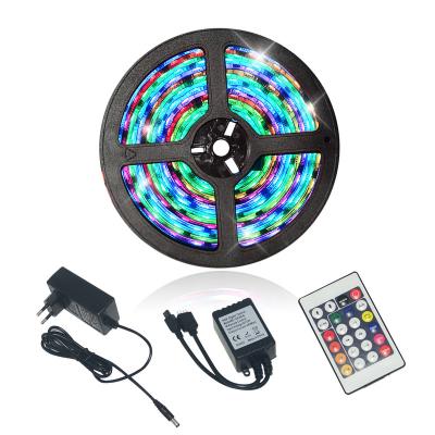 China Contemporary 5050 SMD Flexible Waterproof Key Remote Control Dreamcolor DIY 24 IR Neon Led Strip Light 5m for sale