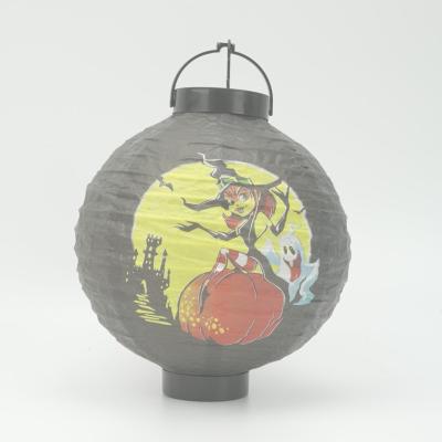 China China Factory Wholesale Round Chinese Traditional Garden Hangin Paper Lantern Lamp for sale