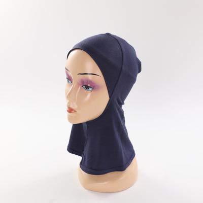 China Soft Islamic Wholesale Cotton Stretch Head Wrap Hijab Clothing Malaysia Muslim Women Plain Inner Head Scarves Hijab Turban for sale