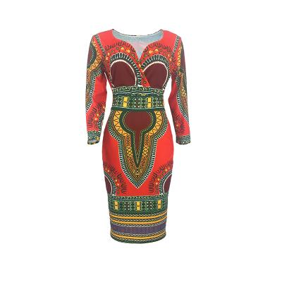 China Wholesale Ethnic Style African Dresses Daily Comfortable For Women Fashion Elegent Style With Various Colors for sale