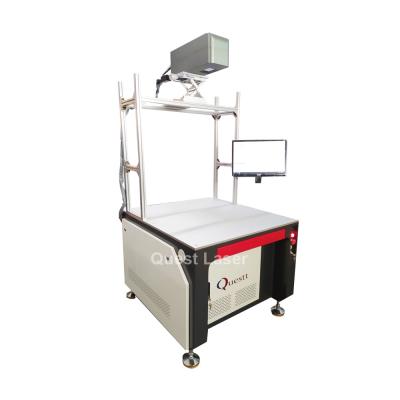 China Laser Marking Dynamic 3D Scanner Fiber Laser Marking Machine System With Big Worktable 50W 100W for sale