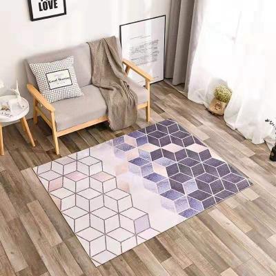 China Heat Transfer Printed Home Decoration Modern Style Carpets Covers Floor Living Room Rug for sale