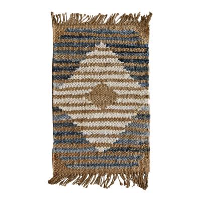 China Living Room Natural Hand - Woven Rectangle Flooring Mat Natural Jute Rug Carpet for sale