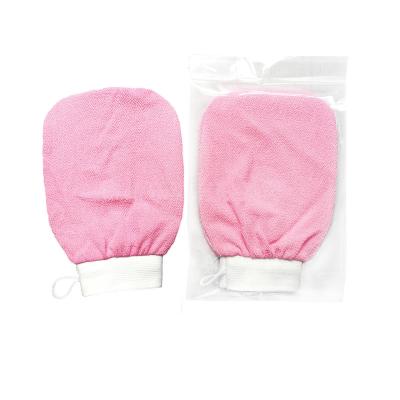 China Wholesale Skin Care Exfoliating Gloves Gloves Deep Clean Visibly Lift Away Dead Skin Body Scrubber for sale