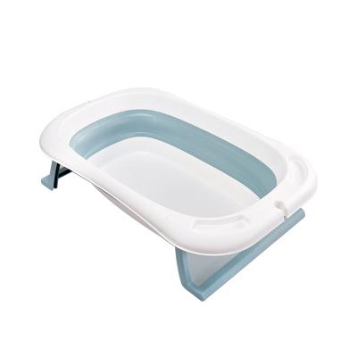 China Portable Bathroom Baby Shower Basin KidsWash Non-Slip Pads Cushion Collapsible Freestanding Baby Bath Tub for sale