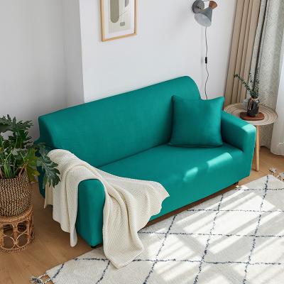 China Living Room Soft Solid Sofa Couch Cover Slipcover Spandex Non Slip Stretch Washable Elastic Super Stretch for sale