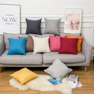 China Viable Cheap Wholesale Hot Sale Sofa Cushion Linen Cover Home Decor Pillow Case for sale