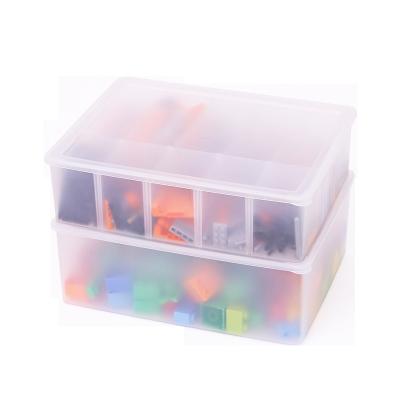 China Large Capacity Viable Home Waterproof Rectangle Decor Transparent Material Plastic Storage Boxes Organizer for sale