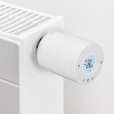 China WIFI Mobile APP Control Wireless Programmable Radiator Thermostatic Valve for Floor Heating for sale