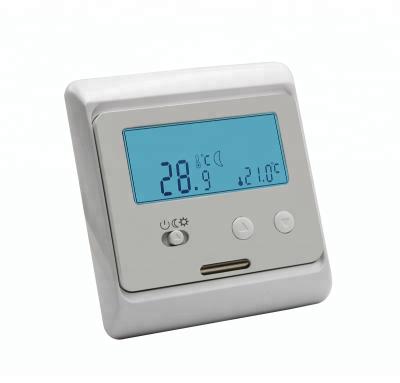 China 24 Hours Temperature Measuring Electric Weekly Programmable Room Thermostat Underfloor Heating External Sensor for sale