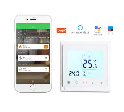 China 24 Hours High Quality HVAC Touch Screen LCD Display 2 Pipe 4 Pipe Modbus Digital Room Thermostat Measuring Temperature for sale