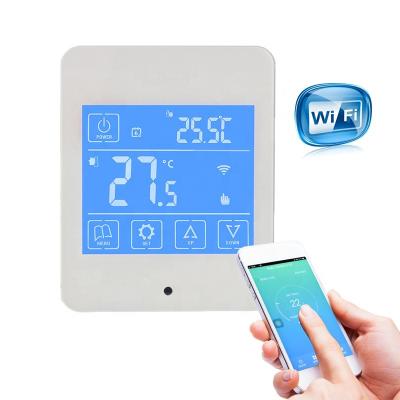 China HVAC Air Conditioner Digital LCD Touch Screen Fan Coil Unit Room Thermostat for HVAC for sale