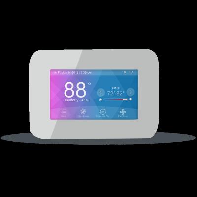 China Modern 24V Alaxa Google Home BHVAC Touch Screen Smart Home WiFi Programmable Thermostat for sale