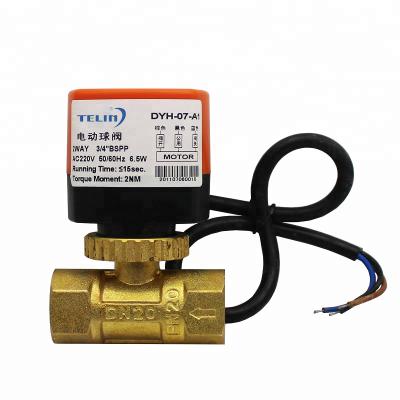 China General 2 Way 3Way Multiport Electric Motorized Water Ball Valve for sale