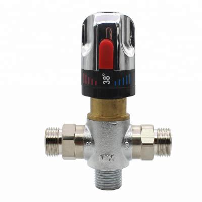 China General hot sales water temperature control valve solar shower thermostatic mixing valve for sale