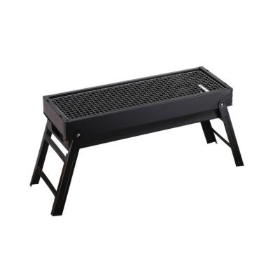 China New Outdoor Portable Folding Charcoal Barbecue Oven Charcoal BBQ Grill Drawer Rack Mini Charcoal Tank Folding Grill for sale