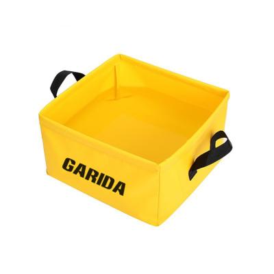 China Viable Exquisite Camping Bucket Folding Square Fishing Bucket Lightweight and Portable Camping Self Driving Travel Folding Bucket for sale