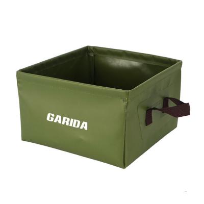 China GARIDA Folding Portable Outdoor Household Travel Bucket Picnic Water Storage Bucket Foot Camping Basin for sale