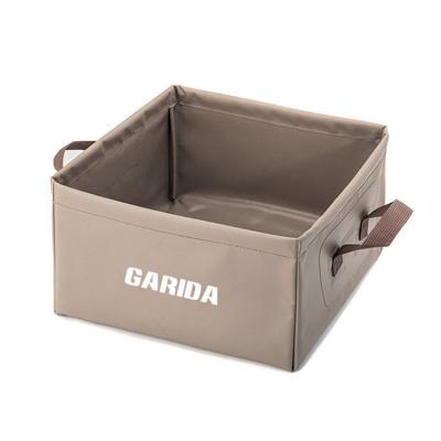 China GARIDA Sustainable High Quality Barbecue Equipment Folding Bucket Camping Self Driving Travel Picnic Tableware Outdoor Camping Bucket for sale