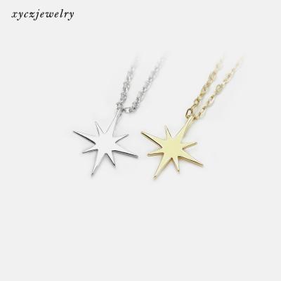 China Casual / Sporty Fashionable Star Charm Pendants Gold Plated Shining Star Pendant Necklaces for sale