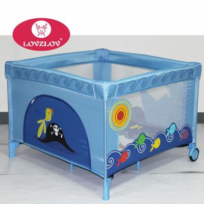 China Metal Easy Carry Square Baby Play Yard Playpen Crib For Baby for sale