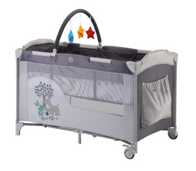 China Even compact folding; High Quality Crib Set Baby Playyard Center Water Resistant 2 Layers for sale